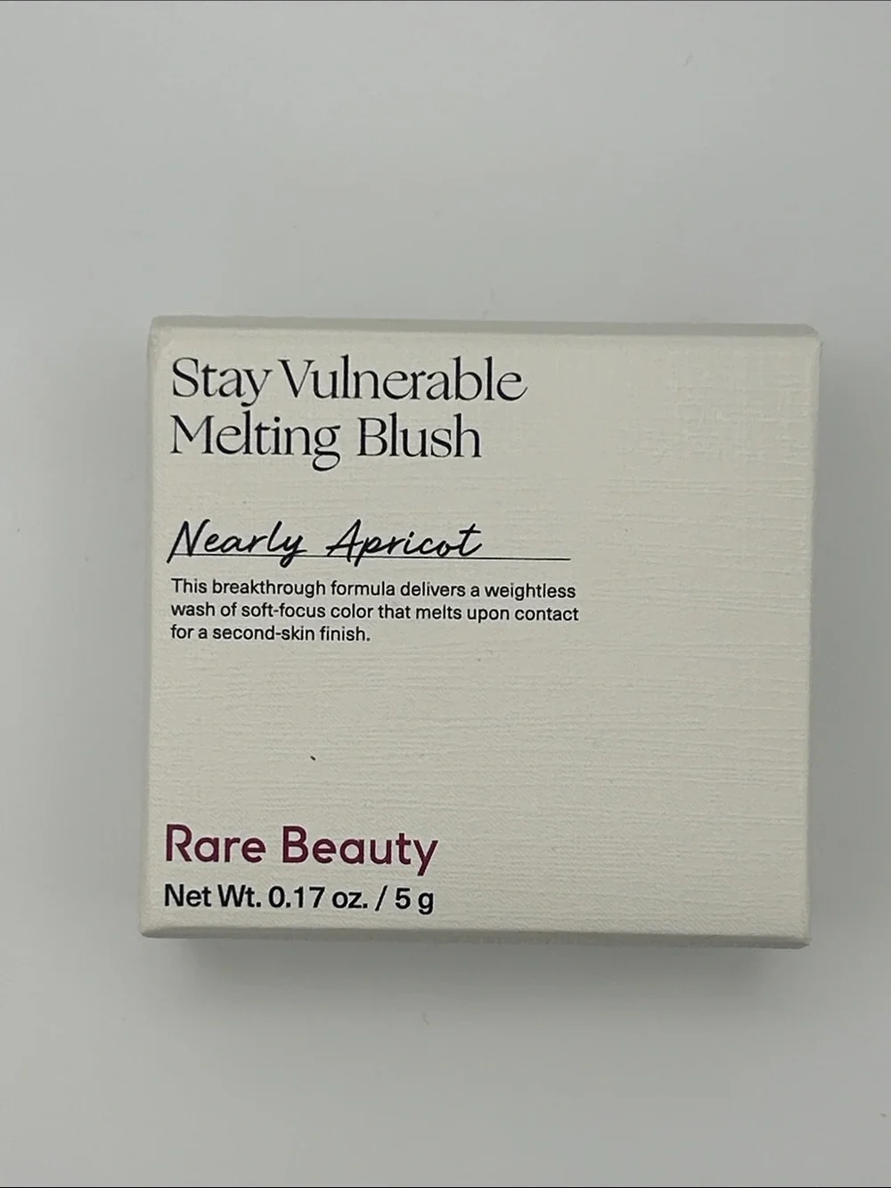 NEW Rare Beauty Stay Vulnerable Melting Blush, Nearly Apricot